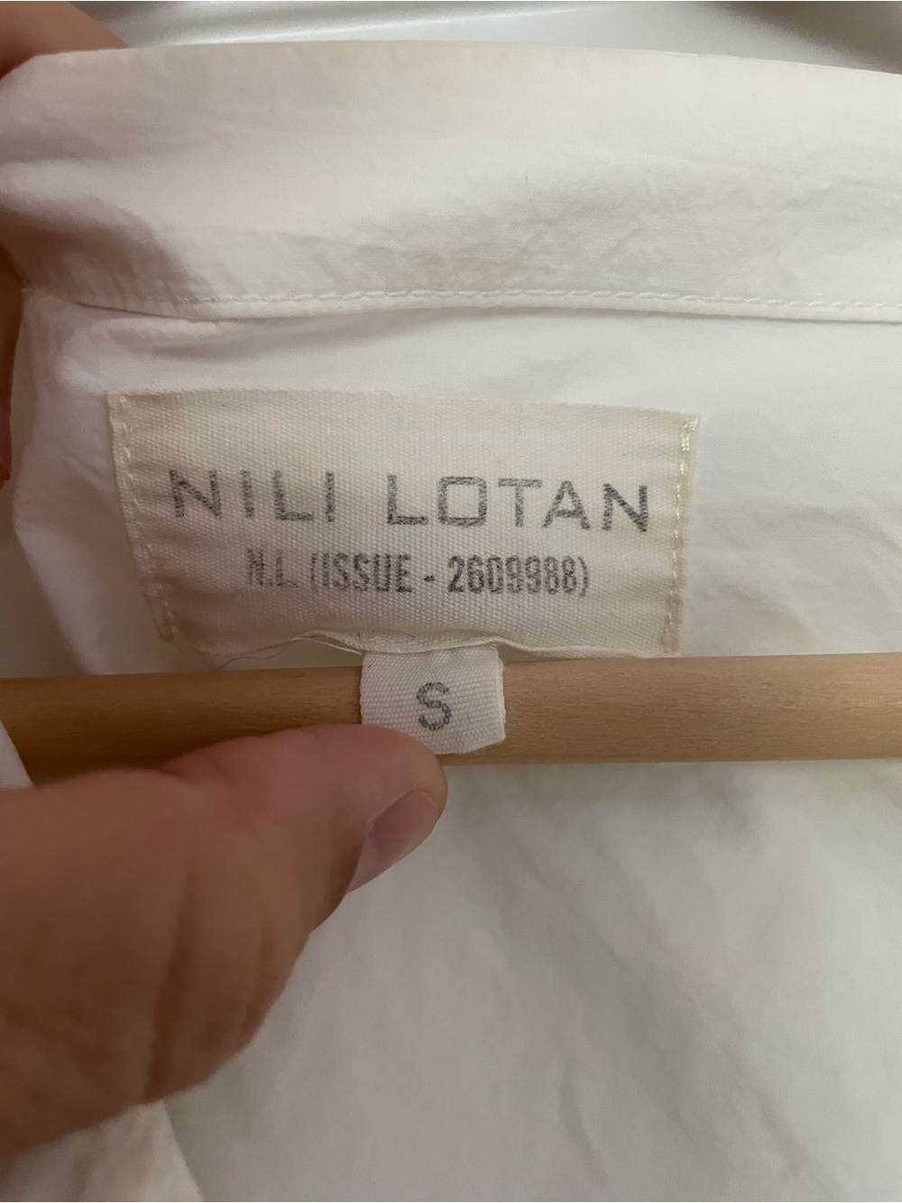 Nili Lotan White Cotton Poplin Tunic Popover, size S - Picture 8 of 13